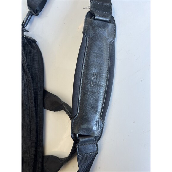 Tumi Alpha Expandable Laptop 17 Inch Briefcase Bag Ballistic Nylon Black 26114DH - Picture 11 of 15